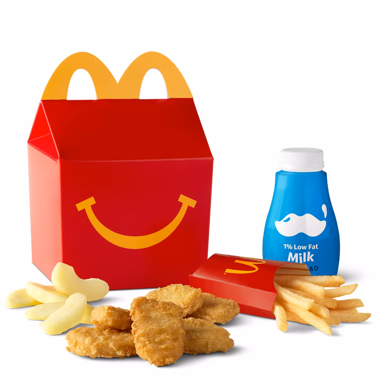 4 Piece Chicken McNuggets Happy Meal