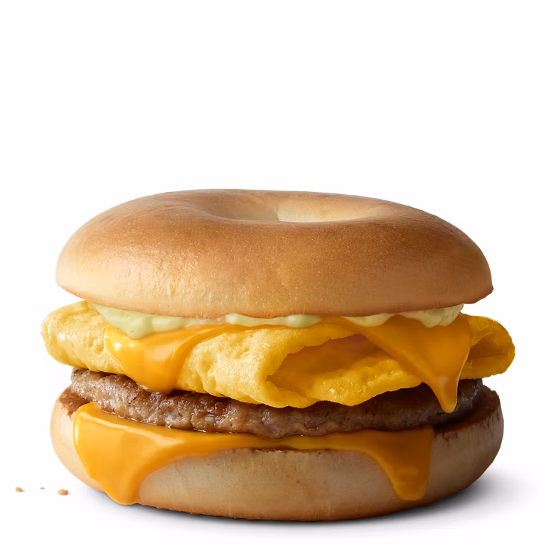 Sausage, Egg & Cheese Bagel
